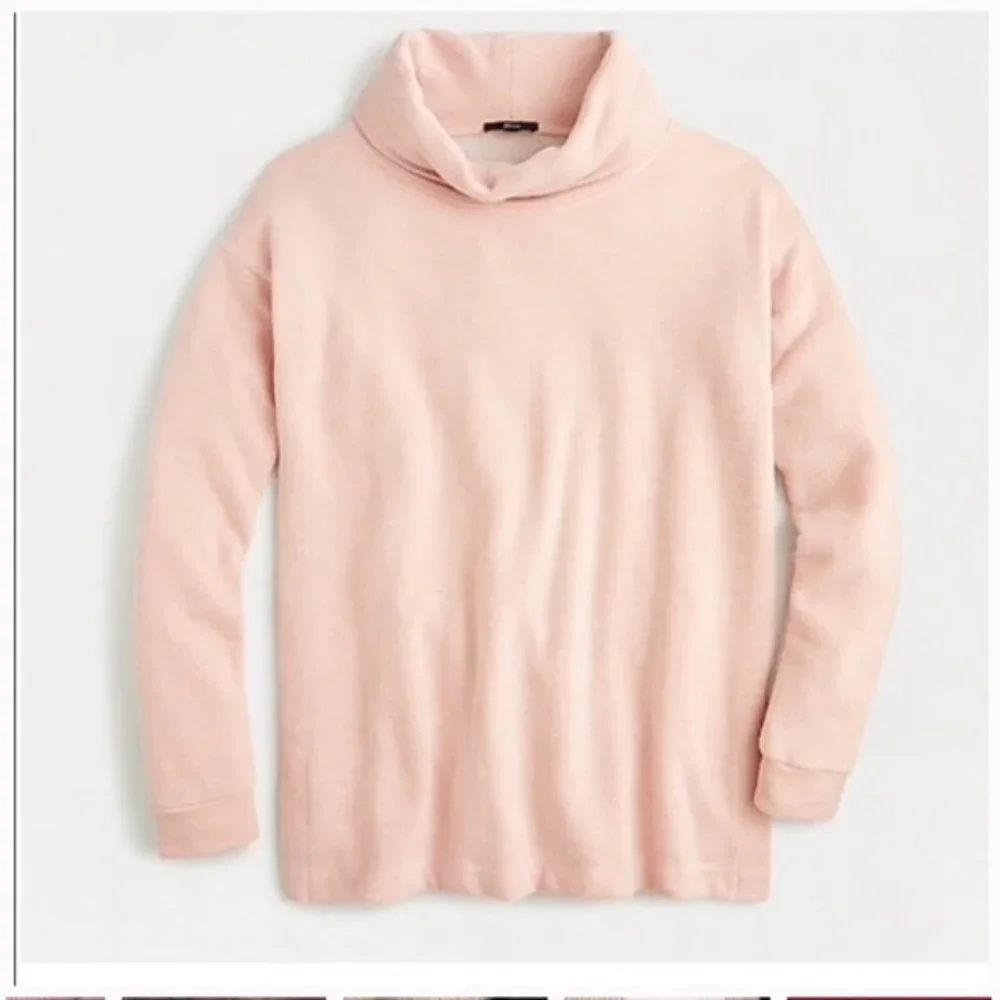 J. Crew Funnel Neck Sweater Pink AE783 Size Small
